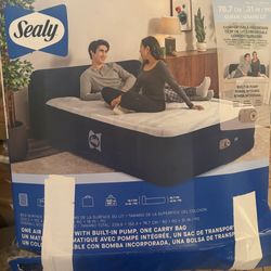 Sealy Mattress & Built In Pump 
