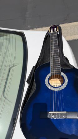 Fever 3/4 Acoustic Cutaway 38 Inches Guitar Blueburst, FV-030C-DBL