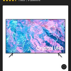 brand new open box samsung 70”class CU7000 crystal UHD 4K smart tv titan gray