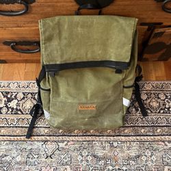 Cute Waxed Canvas Backpack/ Pannier