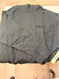 Fear Of God Essentials ss24 black sweatshirt hoodie
