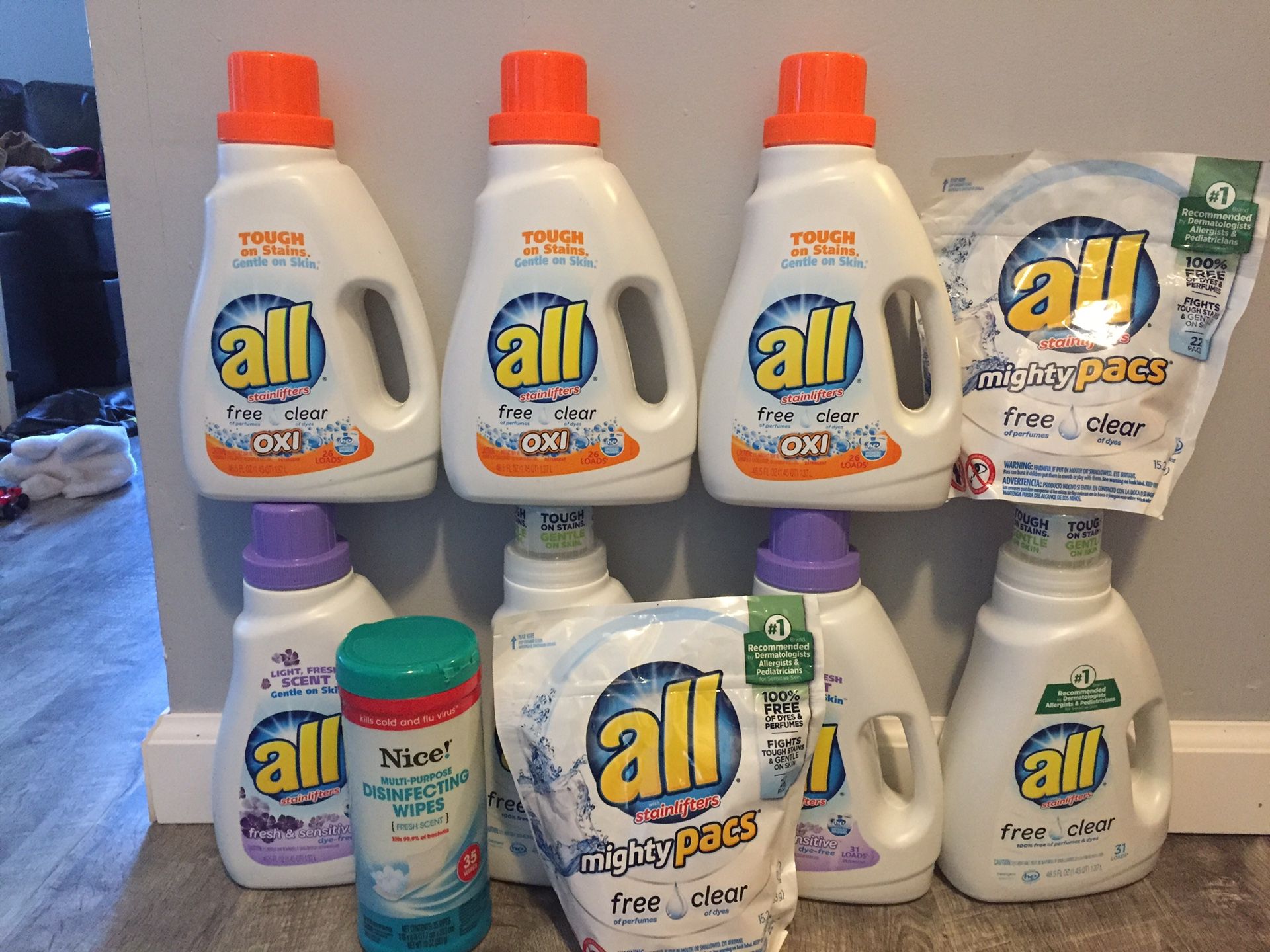 $30 for this unscented Detergent size is 26 and 31 loads each of the bottle/ pods is 22counts pick up Gahanna