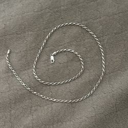 925 Silver Rope Chain