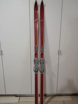 Antique Vintage  Rasant snow skis with poles