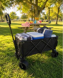 Heavy-Duty Collapsible Utility Wagon – 380 lb Capacity – $39.99