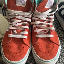 Vans Old Skool Checkered Hi Tops Sneakers - Mens 6.5 / Wms 8