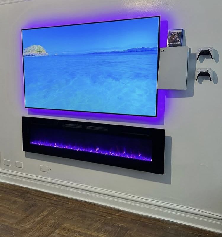 Tv Mounts, Sound Bar,fireplace, & LED Lights