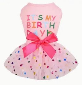 Pet Polk A Dot Birthday Dress