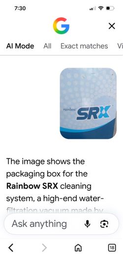 Rainbow SRX Water Filtration Vacuum