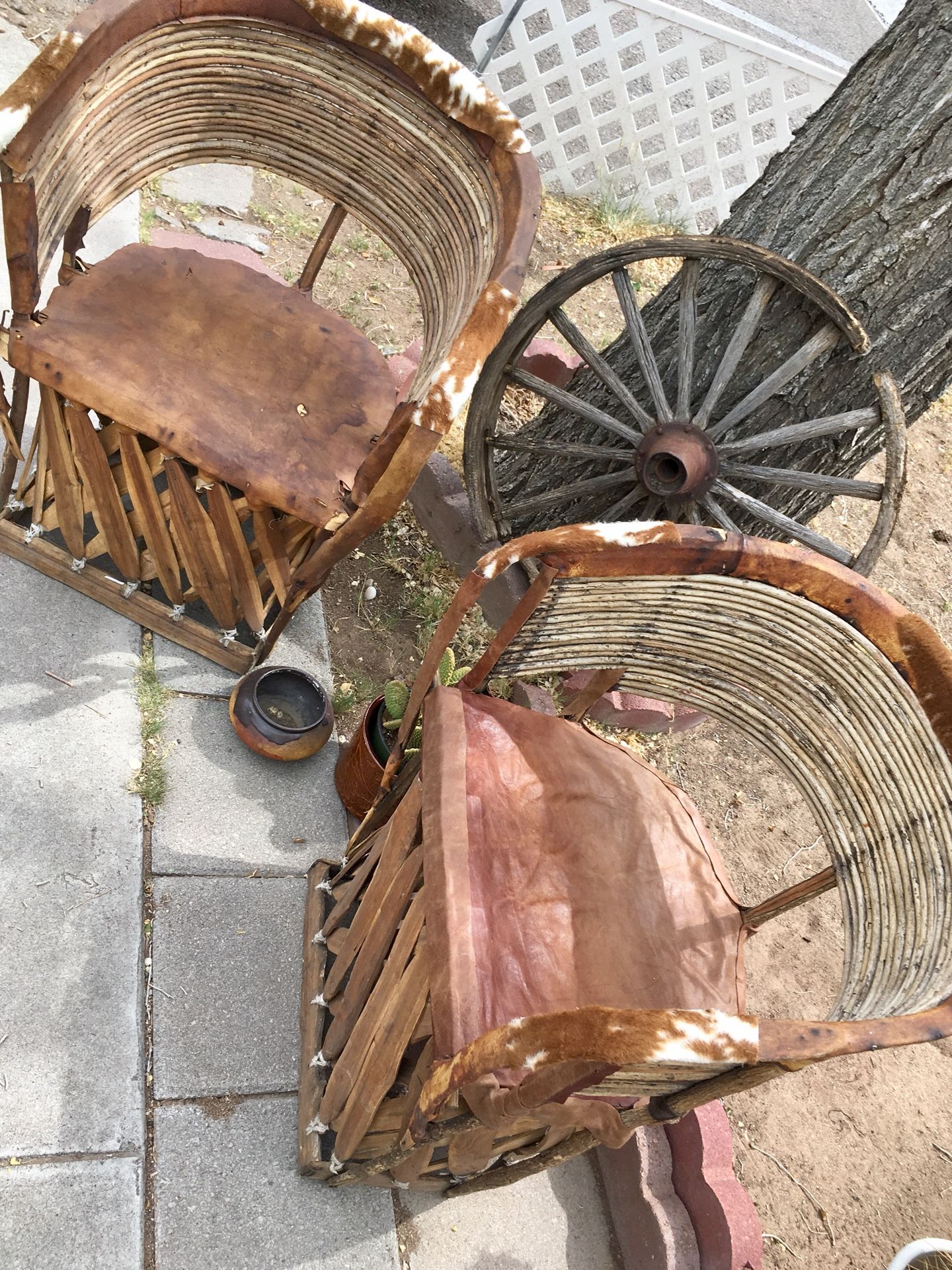 Vintage Mexican Traditional Equipale Chairs
