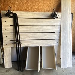 Queen Size Bedframe with Drawers