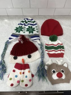 Various Winter/Christmas Themed Beenies