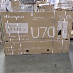 100 Hisense ULED U70N 4K HDR Smart TV
