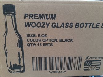 Glass bottles, 15 - 5oz each