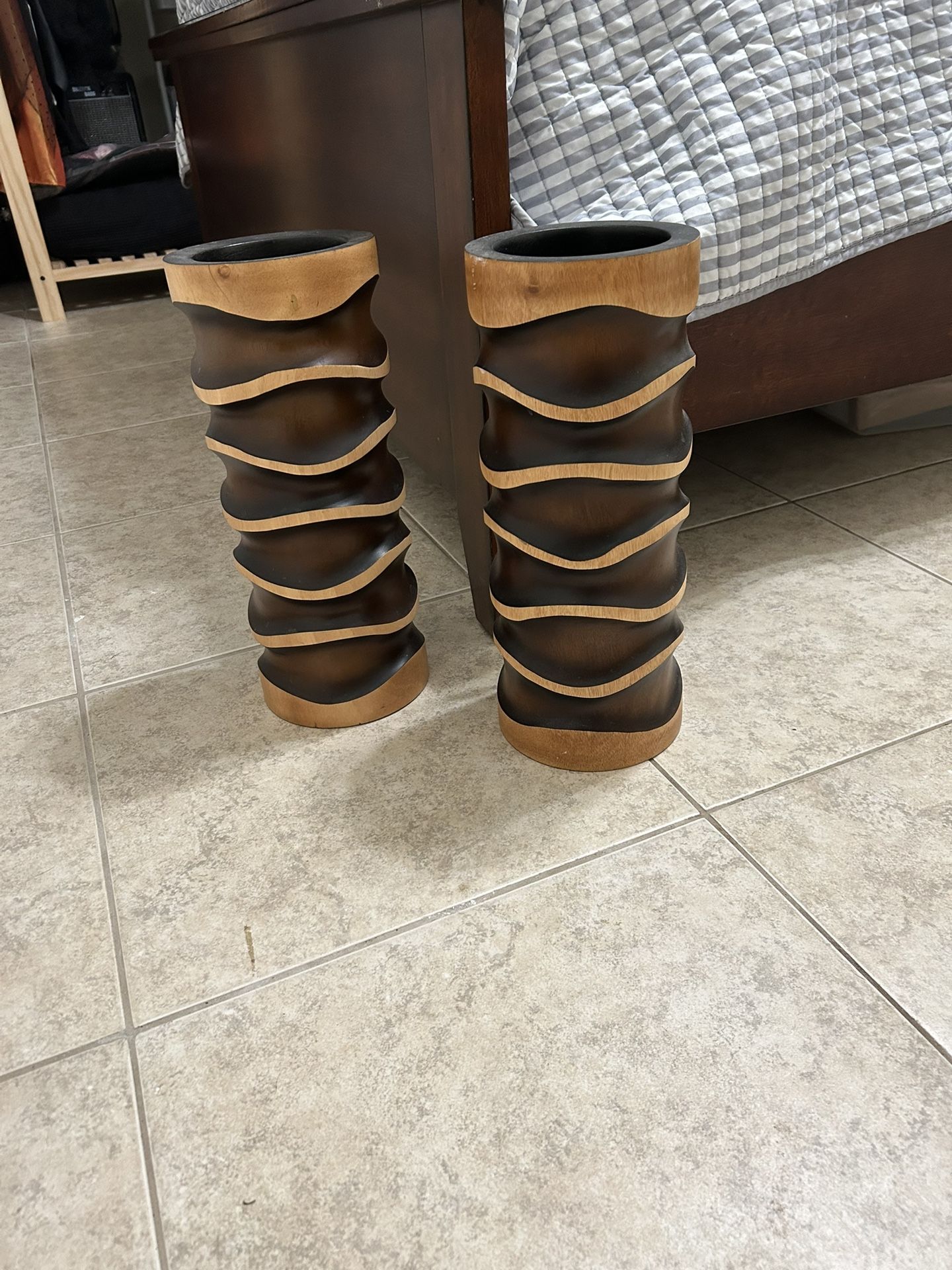 Unique Wooden Vase