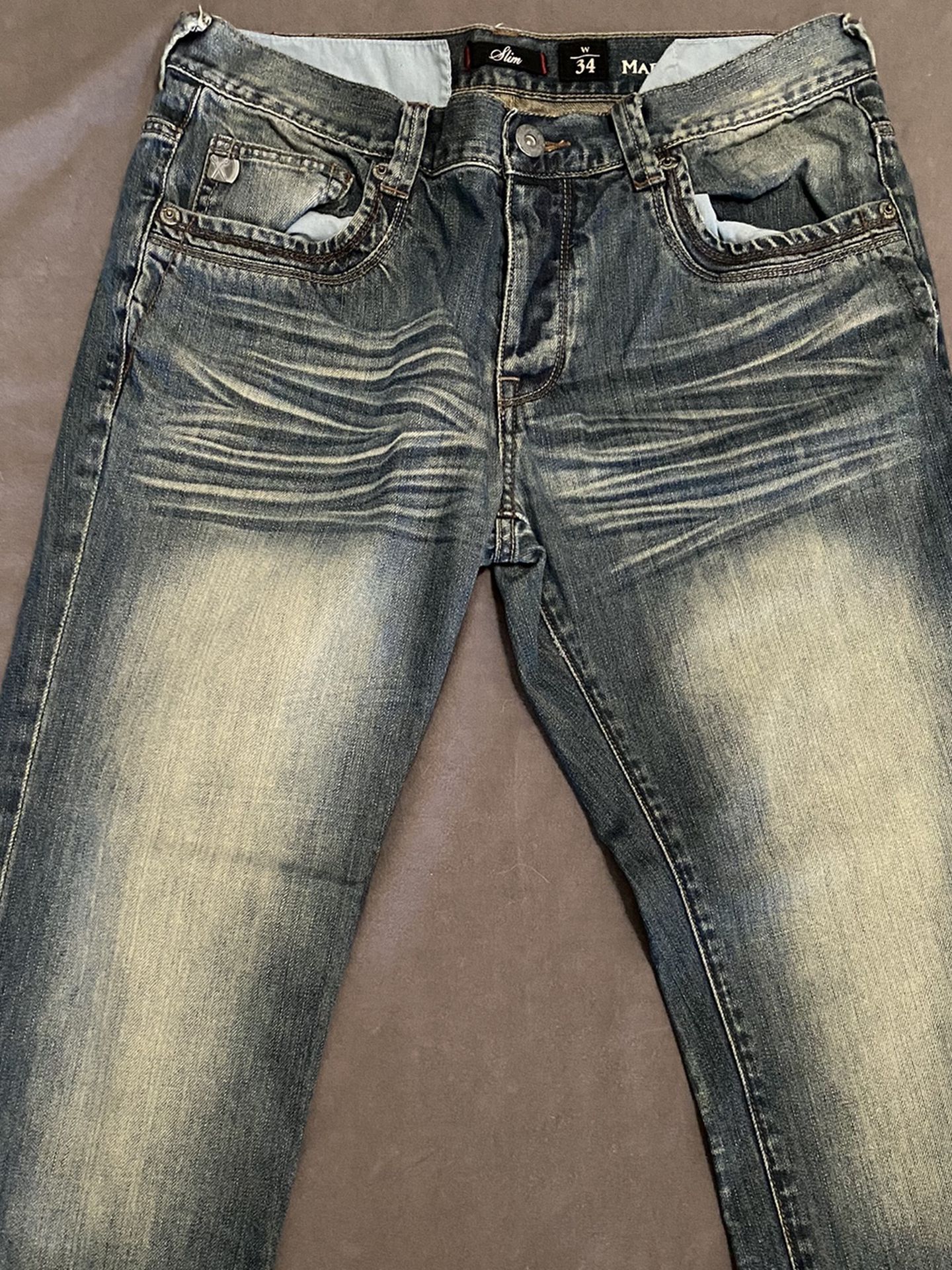 Marc Ecko Cut Sew Jeans 34/32 Slim And Straight Cut for in Las Vegas, NV OfferUp