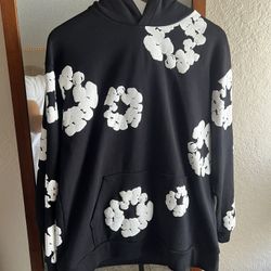 Denim Tears The Cotton Wreath Hoodie Sweatshirt Black