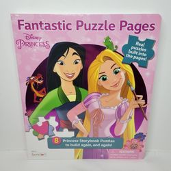 New Sealed Disney Princess Fantastic Puzzle Pages 8 In 1 Book