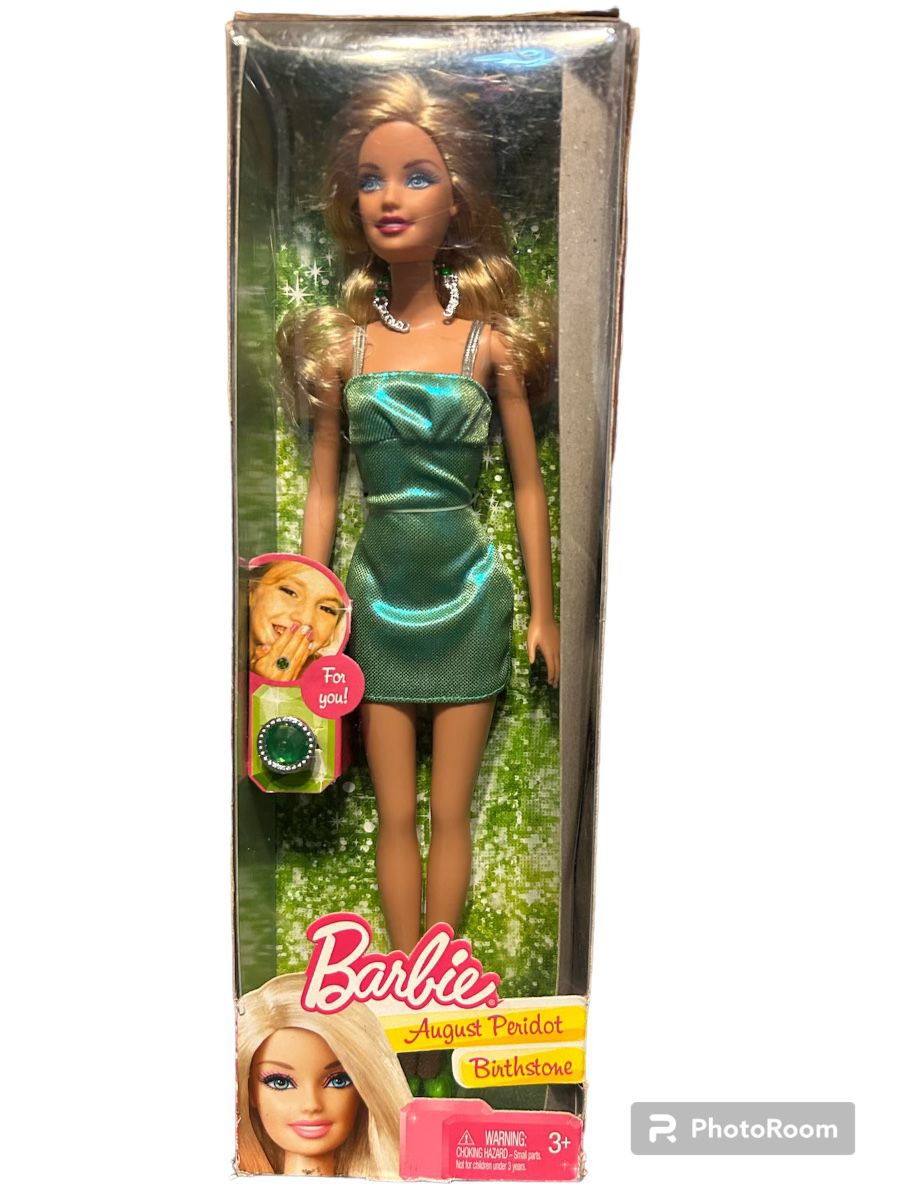 Barbie 2011 August Peridot Birthstone