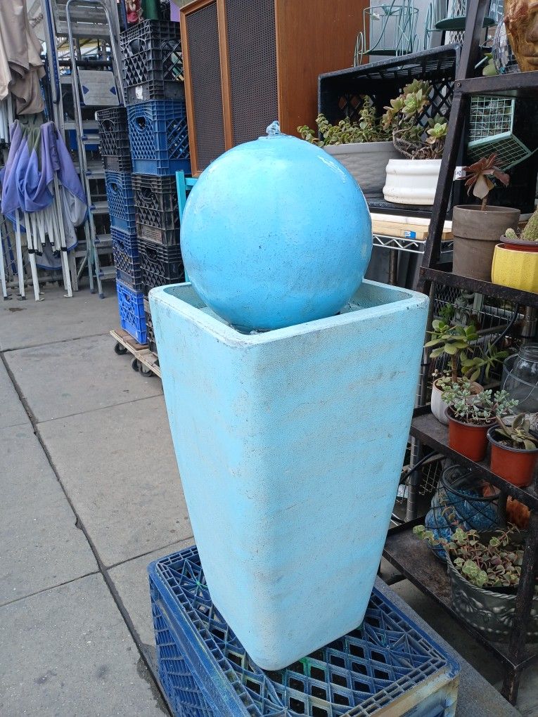 Modern Blue Fountain