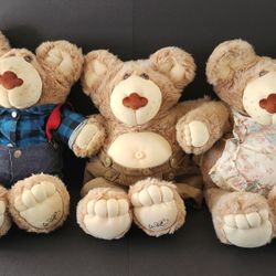 Rare Vintage Furskins Bears Family 1(contact info removed) Xavier Roberts Teddy Bears 22"