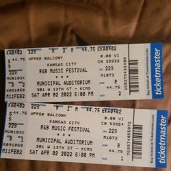 R&B Music Festival Tickets. 