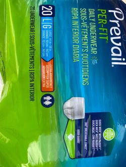 Prevail Per-Fit Daily Underwear Large 20 Count