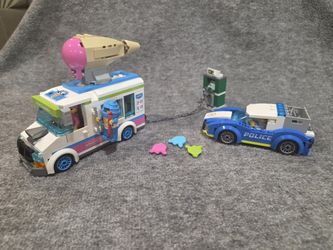 Lego city ice cream truck, Police chase.