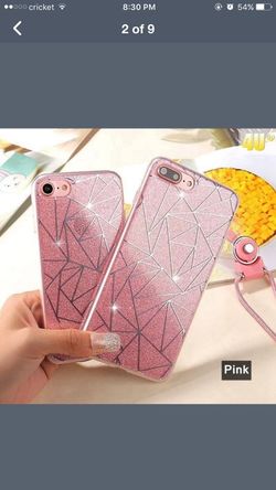 Luxury Candy Colors Glitter Sequin iPhone Case Gradient Color iPhone 6s Plus,7,7plus Silver,gray,pin