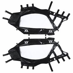 UTV Black Soft Upper Door Enclosure Set For Compatible With Can Am Maverick X3 2-Seat 2017-2023