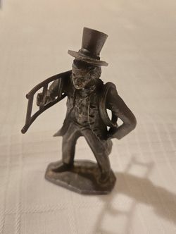 Vintage Pewter Chimney Sweep Figurine 