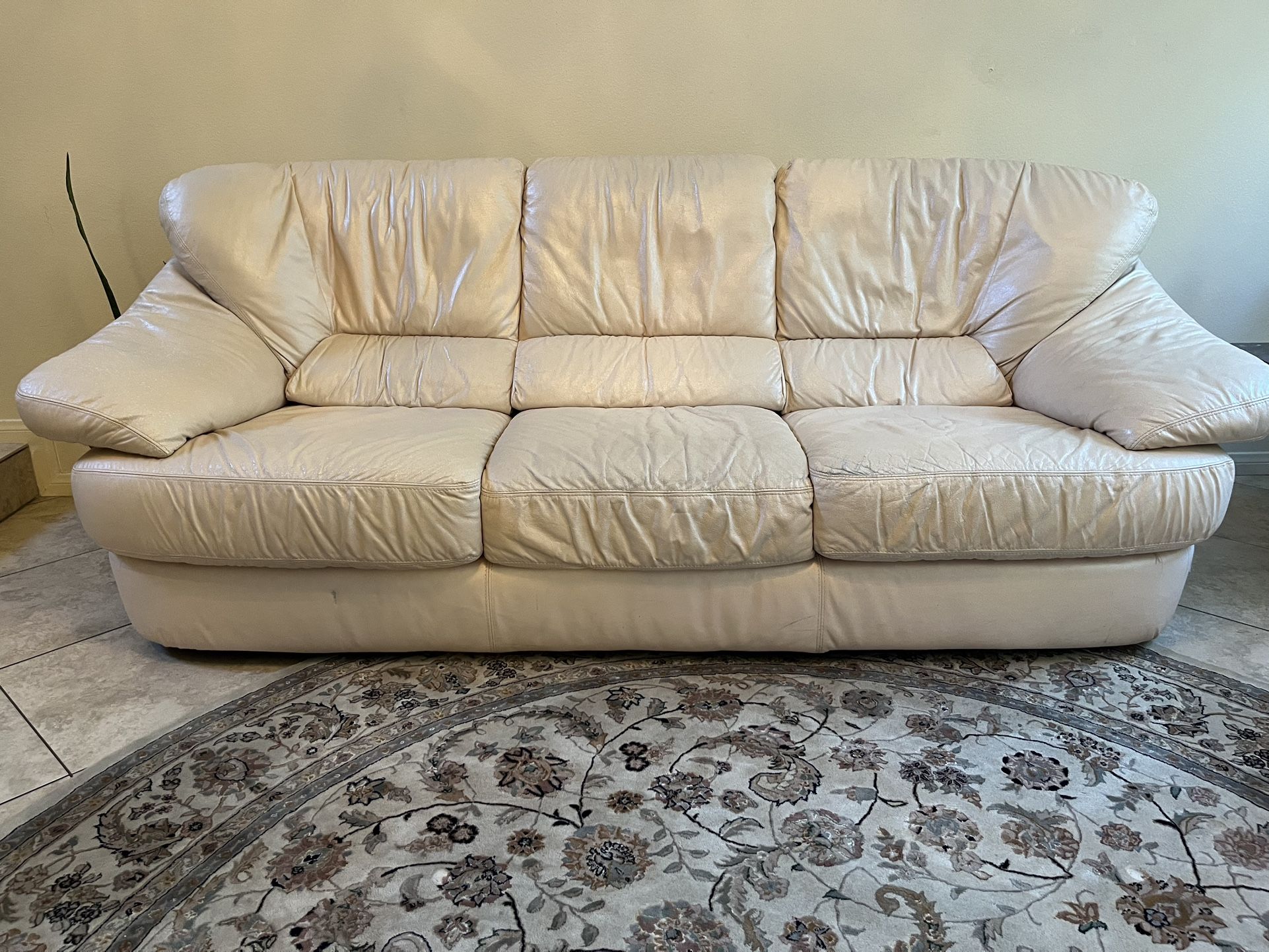 Leather Sofa Set