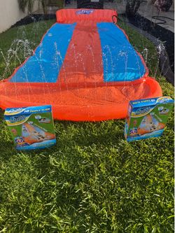 Bestway H2OGO! 18' Triple Water Slip N and Slide Kid's Pool Toys Outdoor SummerFirm $40