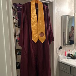 Arizona State University Graduation Gown And Stole Of Gratitude 