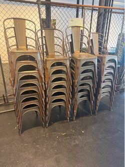Metal chairs