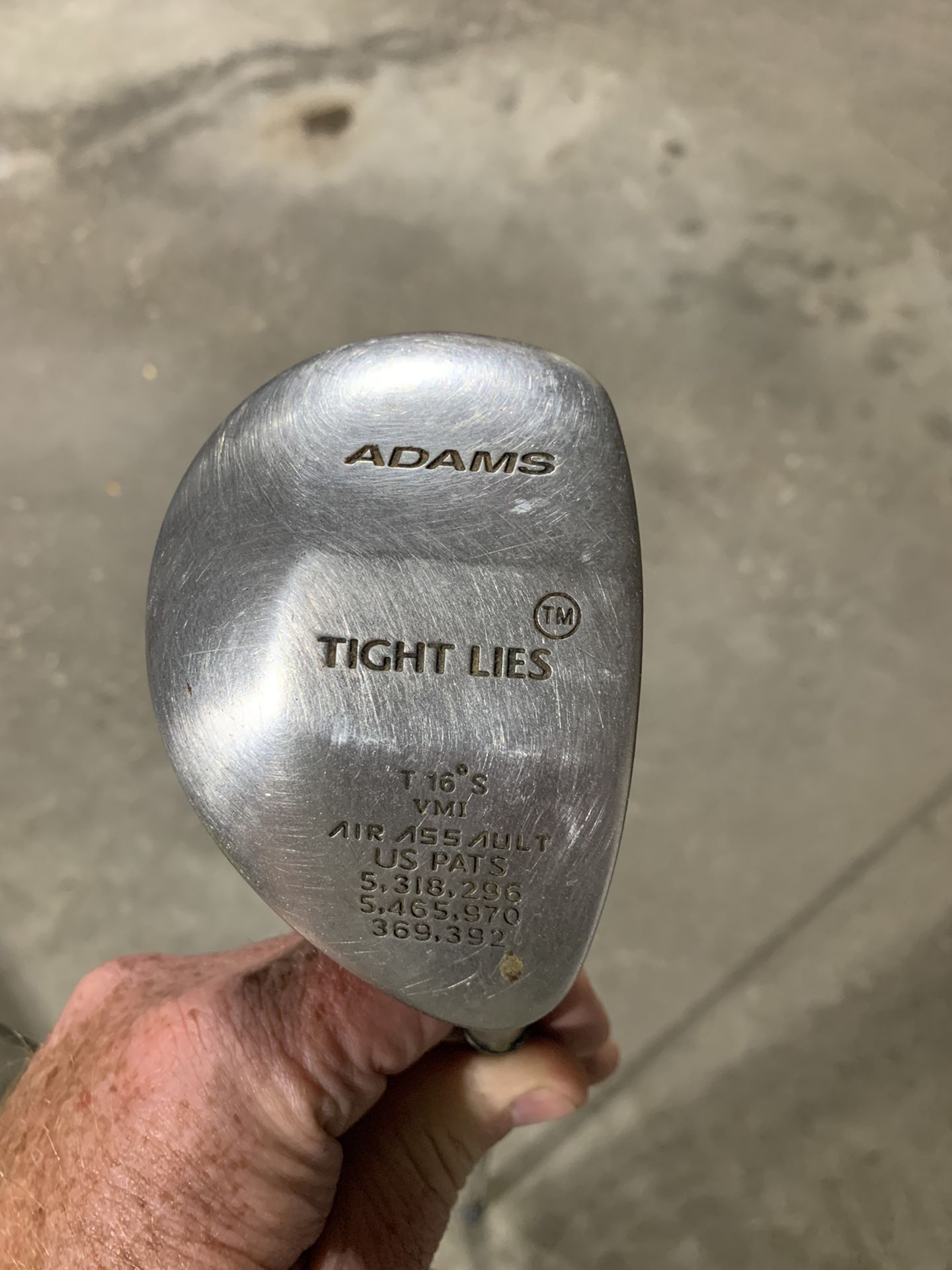 Adam’s tight lies 16 Degree Steel Wood