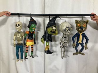 Whimsical Halloween Figurines Set of 5 * Halloween Props * Halloween Decor
