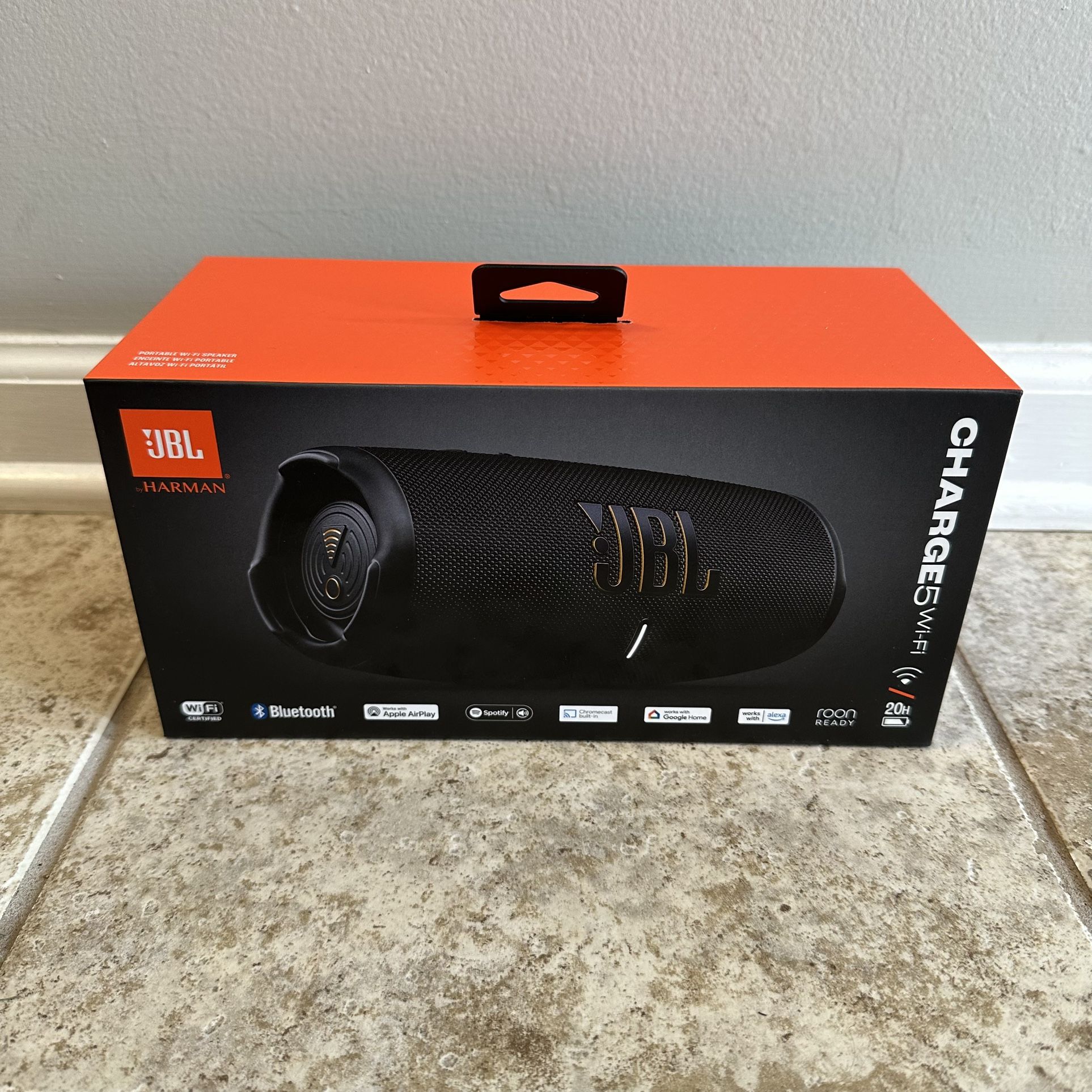 JBL Charge 5 WiFi Bluetooth Speaker - New in Box