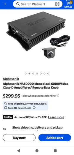 NEW Alphasonik NA6000D Mono Block Amplifier