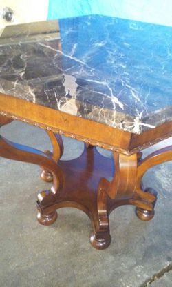 Small marble table