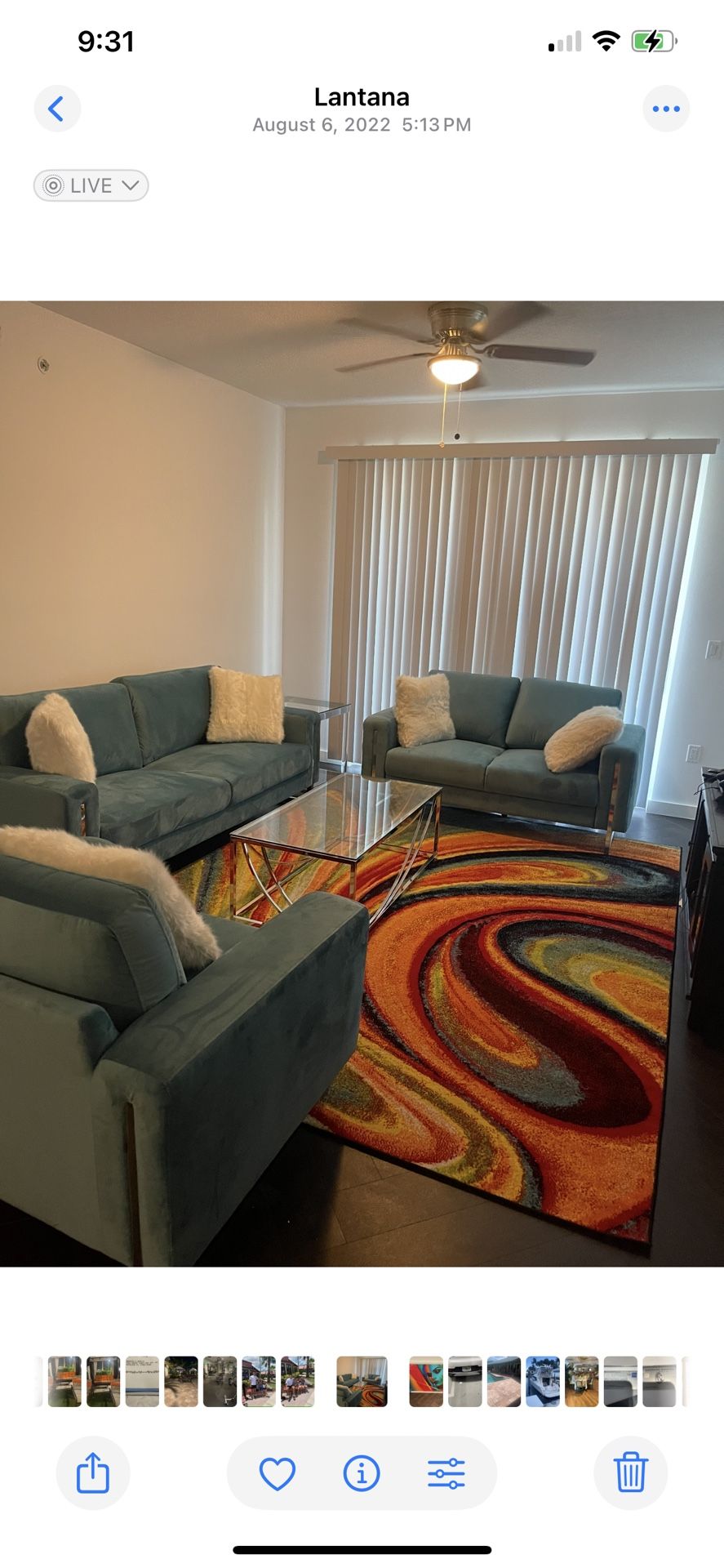 5 Piece Living Room Set