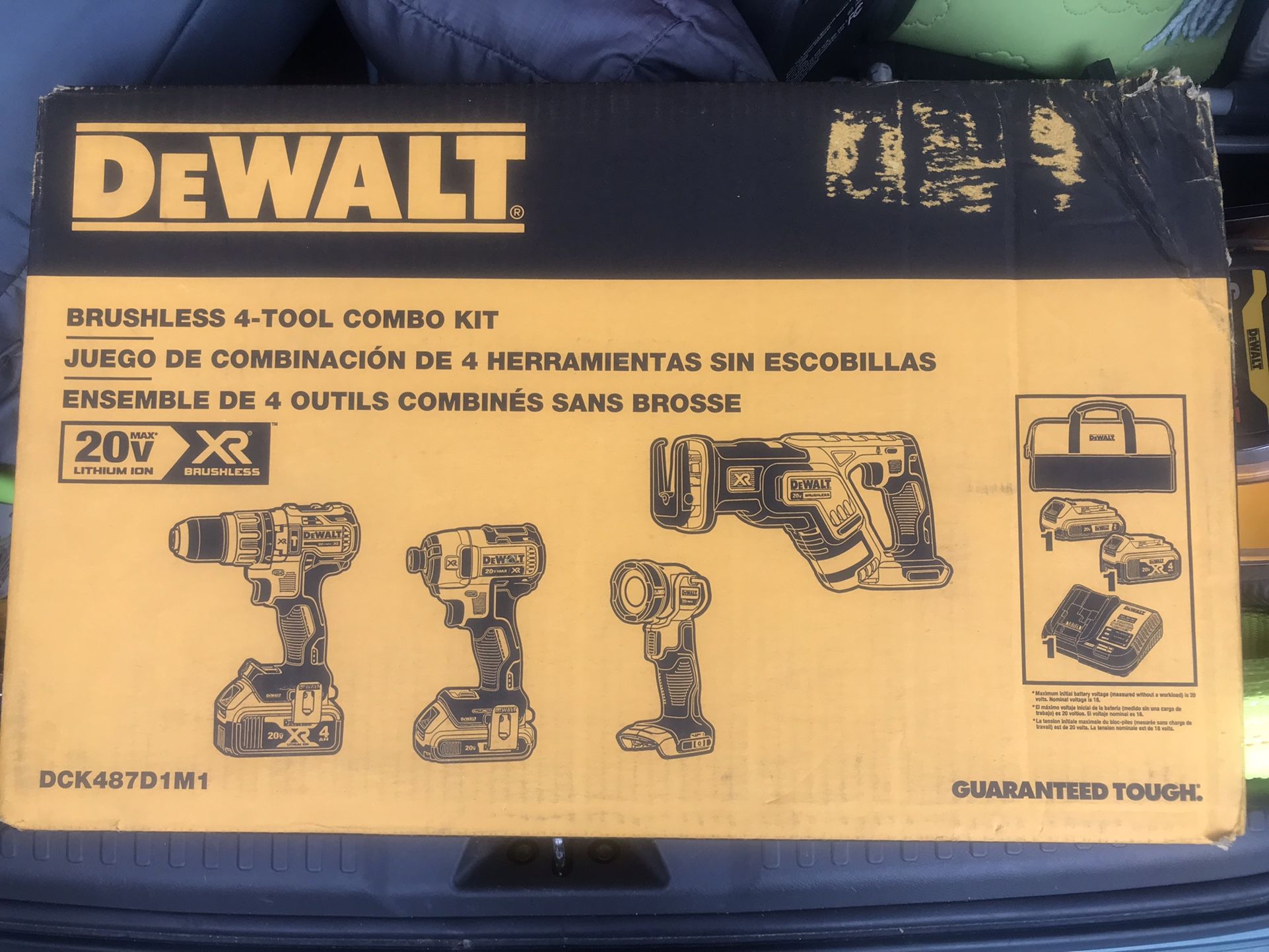 Dewalt 4piece Combo And Flexvolt Batteries