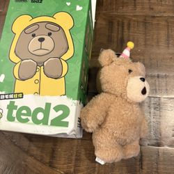 Pop Mart Ted2 Teddy Bear Action Series Party Bear Plush Pendant