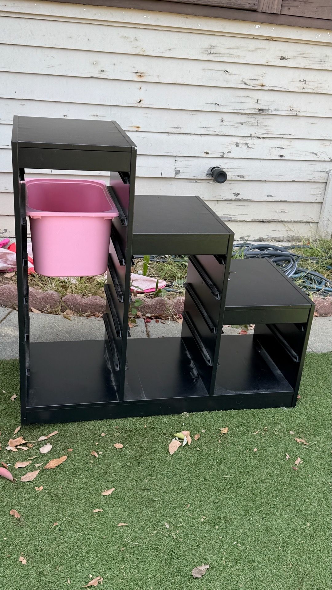 2 Ikea Toy storage with pink bins