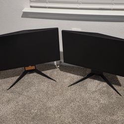 2 ALIENWARE 25 IN MONITORS