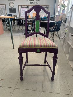 Hand Painted Artistic Chair