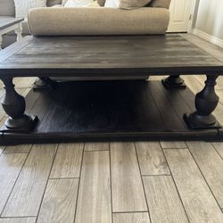 Solid Wood Coffee Table + 2 End Tables – Rustic Charm!