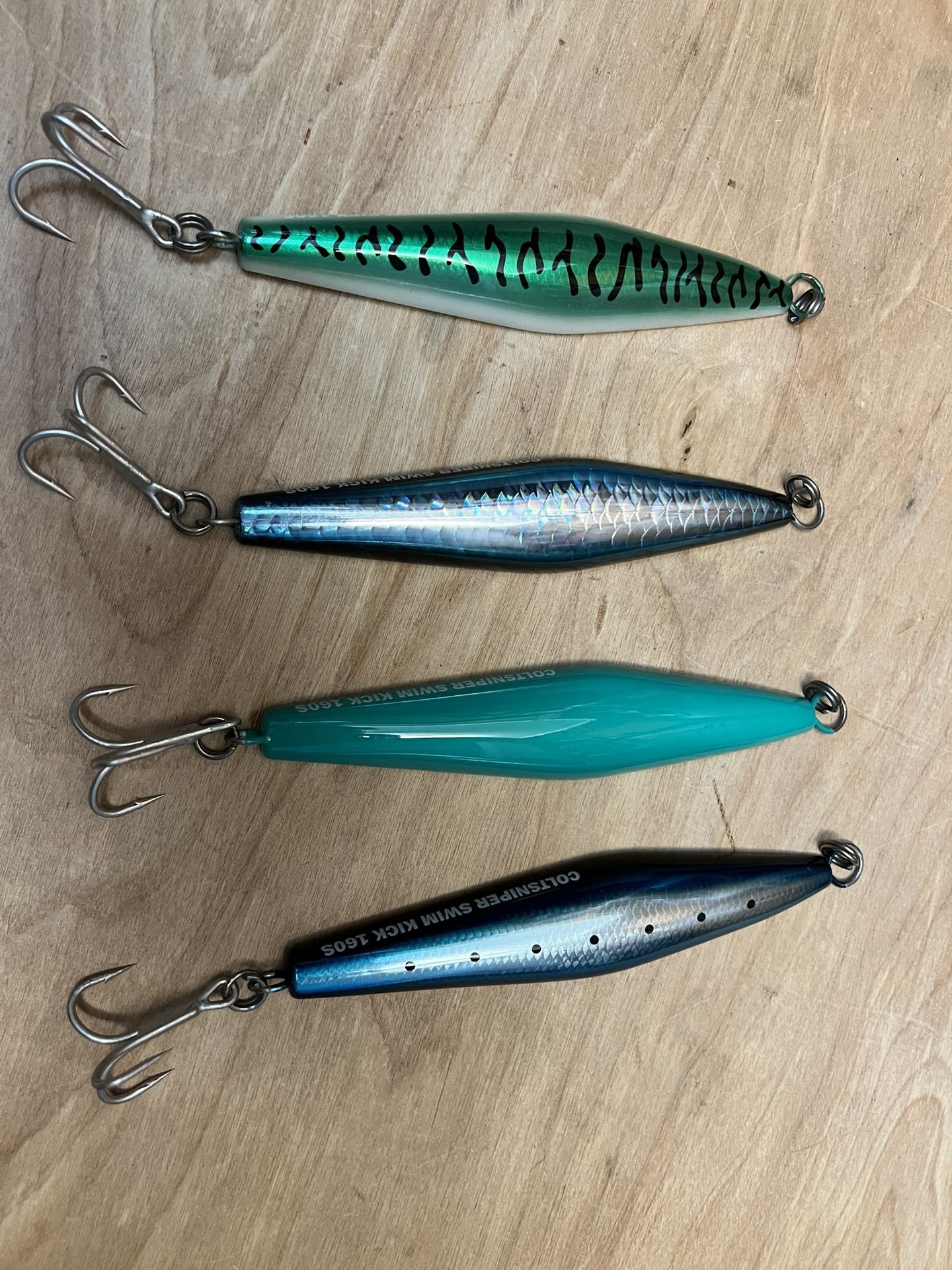 4 Shimano Colt Sniper Swim Kick Fishing Jigs, Barracuda,Yellowtail, TunaNew