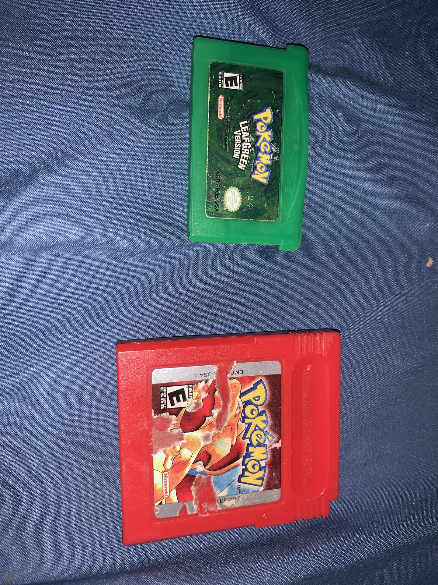 Pokémon leaf green and red version authentic