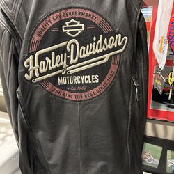 Harley Davidson Leather 2 XL Tall Jacket